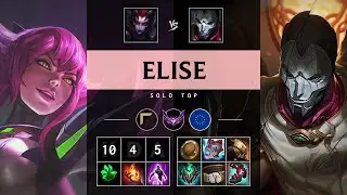 Elise Top vs Jhin - EUW Master Patch 25.10