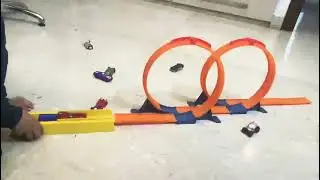 Hot 🔥 Wheels Cars 🚗 Double Spiral 🌀 road Challenge