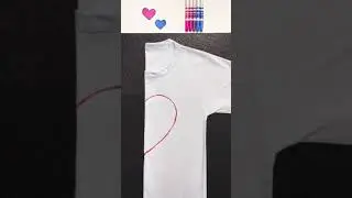 Tie-Dye heart tutorial 💖💜💙 #diy #fyp