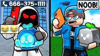 I Put My PHONE NUMBER In My NAME.. (Blox Fruits)