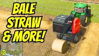 Farming Simulator 25: Как прессовать солому и многое другое!