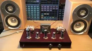 AMPLI FAIT MAISON EL84 ECF86 EZ81 + LE  BOITIER