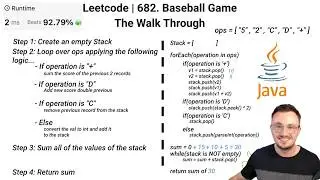 LeetCode 682. Baseball Game in Java (Stack-Based Solution)