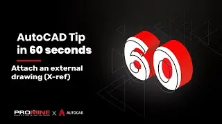 Attach an external drawing (X-ref) ATTACH | AutoCAD Tips in 60 Seconds