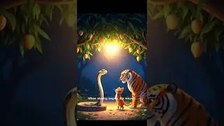 Power, Wisdom & Friendship | Tiger and Orange Cat Story&rdquo; Part 2  #cartoon #tiger #cat #shorts #story