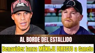 🔥 HACE 15 MINUTOS! Benavidez finalmente se pronuncia y admite que aún sueña con enfrentarse a Canelo