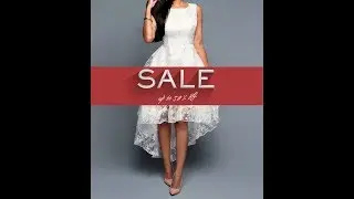 White Cocktail Dress - SHOP SALE!!!