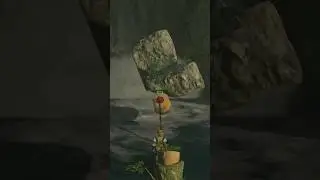 pop the cork korok seed at dueling peak stables teeny waterfall💙tears of the kingdom korok puzzle🍃