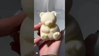 DIY TEDDYBEAR CANDLE MAKING pt. I🐻🧸#candle #candles #candlemaking #diy #candlebusiness #teddybear
