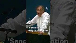 Colombian president calls for international army to defend Palestine