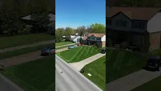 Rule #1: DON&rsquo;T cut into the neighbors lawn&hellip; #thatlawndude #lawncare #hustlerturf