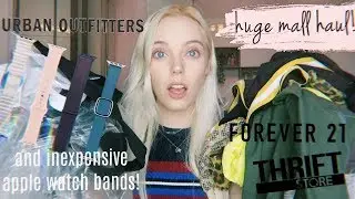 huge mall haul!! cute clothes & inexpensive apple watch bands ♡
