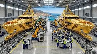 Inside the Gold Superyacht Factory : Melting 40 Tons of Gold Into a $500 Million Superyacht