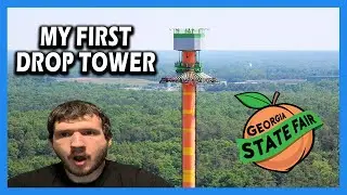 Riding My FIRST Drop Tower at The Georgia State Fair
