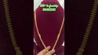 Long haram | Cz stone haram | necklace | Microgold polish