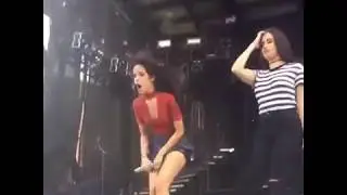 Camila cabello skirt is flying