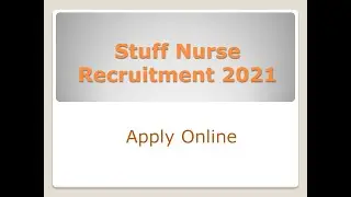 Staff Nurse vacancy 2021 | government jobs 2021