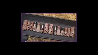 DIY-Nail Art-3D-Leopard-Jewels-Luxury Press on Nails