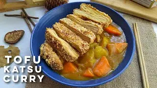 Air Fried Tofu Katsu Curry Recipe | Vegetarian Japanese Katsu Curry