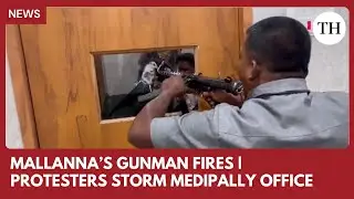 Gunfire at Teenmaar Mallanna&rsquo;s office after protest turns violent