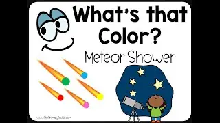 Kinder Dinosaur Meteor Shower Color Words