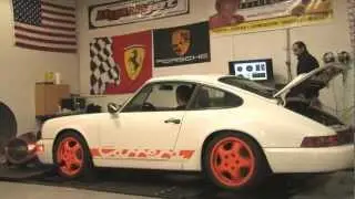 Porsche 911-964 Carrera 2 with Maxflo Single Outlet Muffler & Sportcat