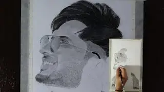 timelaps making of jassi gill pencil sketch// Nikhil arts