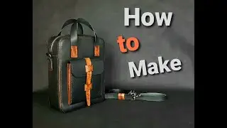 leather shoulder bag pattern/Сумка из кожи своими руками