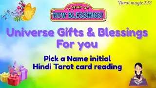 ✨️✨️Universe gifts &Blessings for you ✨️✨️#pick a Name initial #hinditarot #healing #astrology 🪷🦚🏵