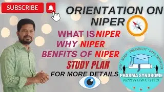 NIPER ORIENTATION I WHAT IS NIPER I WHY NIPER I BENFITS I STUDY PLAN OF NIPER I NIPER COACHING