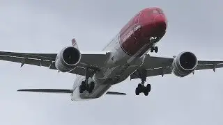 60 Overhead Landings at London Gatwick | A380s 787s 757s A320NEOs & More
