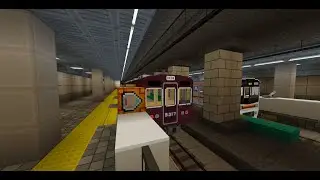 [一日一本の茨木市行き] 大阪メトロ堺筋線 南森町駅～天神橋筋六丁目駅 普通:茨木市行き 阪急5300系:5317f 車窓動画 [マイクラ] [鉄道アドオン]