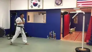 Master Yun performing a Valley Kick