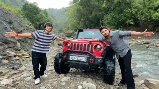 @souravjvlogs bhai ki thar se extreme offroading krdi😱