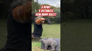 5 Bows. 5 Distances. How Many Kills? | 3D Archery Challenge