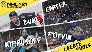 NHL 21 | Pavel Bure, Anson Carter, Miikka Kiprusoff & Felix Potvin (Create Player)