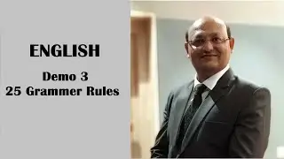 English Demo 3  - 25 Grammar Rules by Amrish Sir