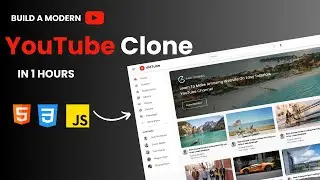 How To Make Responsive YouTube Clone Website Using HTML CSS & JavaScript | Step-by-Step