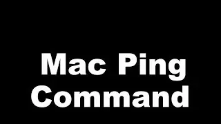 MAC Terminal - Basic Ping Command