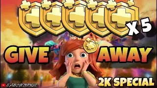 5x LIVE GOLD PASS GIVEAWAY | 2K SPECIAL l Live Base Visiting l Clash of Clans l @ClashOfClans​