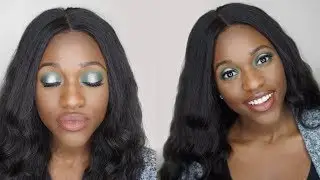 Green Eyeshadow Tutorial | Makeup for WOC | Christmas Makeup | Dark Skin Makeup Tutorial