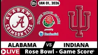 ALABAMA VS INDIANA 🏈 Rose Bowl 2026 🏆 Live Scoreboard & Fan Reactions