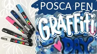 Искусство рисования ручкой || Хотите попробовать POSCA-граффити?!