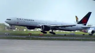 Plane Spotting at Toronto: DC8, B734, A388, B77L