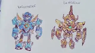 Windstrike and lancelon transformers robots in disguise 2015