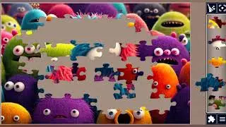 Colorful Alien Cartoon Character 👹👺👽🧩//@jigsawpuzzlezone 