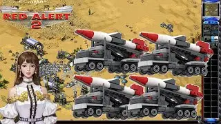 Yuri's Revenge Sunstroke Map 1 vs 3 Brutal Enermy Superweapon