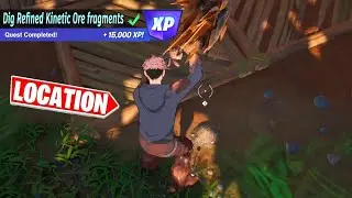 Dig Refined Kinetic Ore fragments around Shady Stilts | Slones's Quests