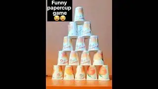 Funny paper cup game-forward &reverse🔥| #gameshorts #games #ball #gamer #prokallan