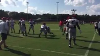 Georgia DL separation drills on day 3 of fall camp